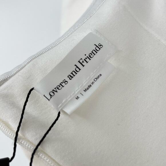 Lovers and Friends | Galleria Gown in White Off Shoulder Ponte Maxi Dress M - Picture 5 of 16